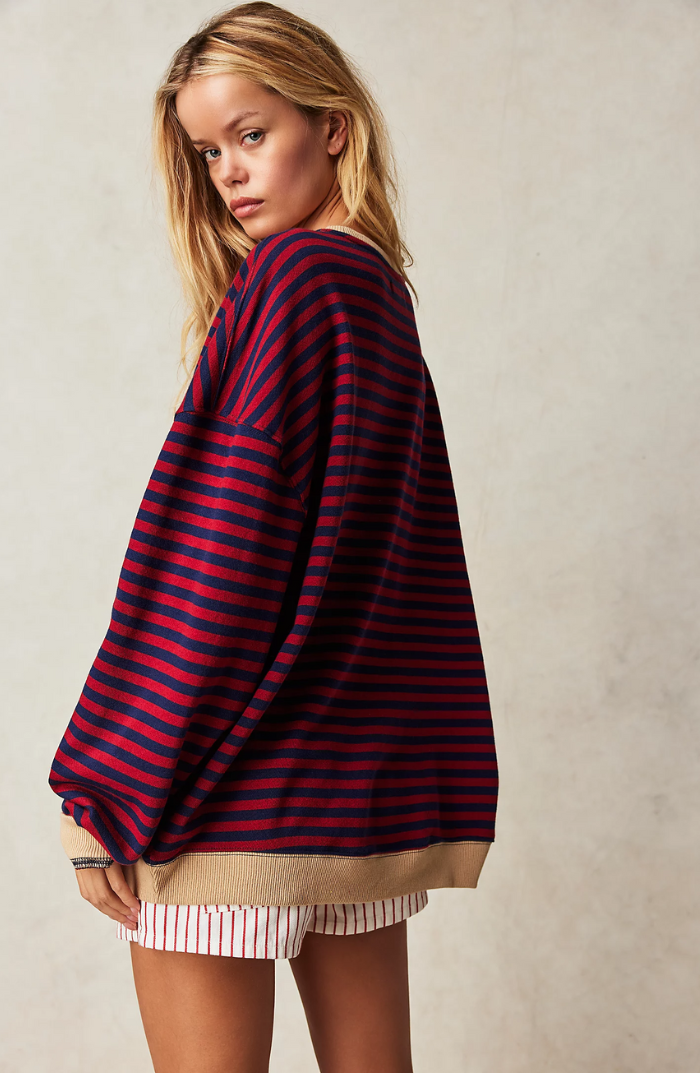 Ida™ | Stribet Oversized Sweater