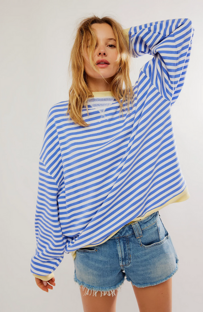 Ida™ | Stribet Oversized Sweater