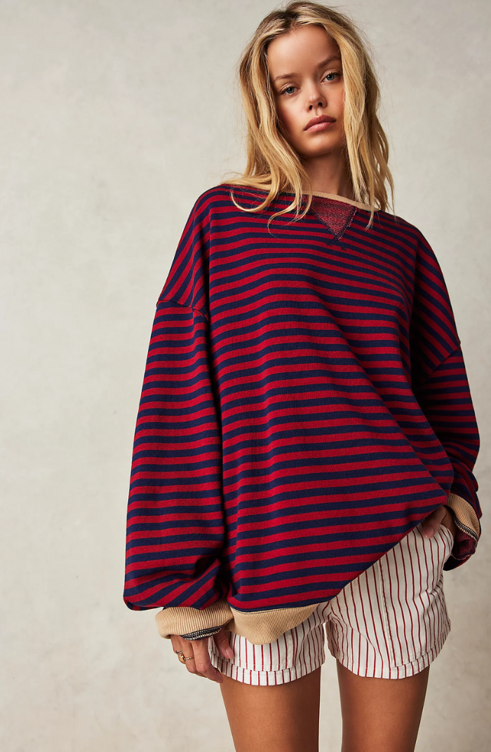 Ida™ | Stribet Oversized Sweater