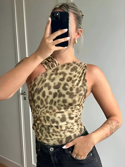 SARAH | LEOPARD TOP